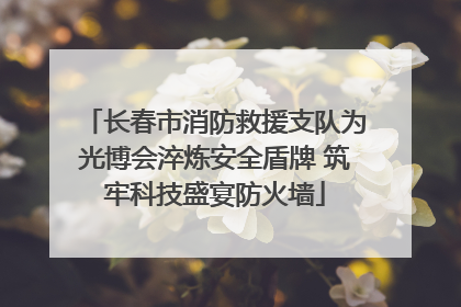 长春市消防救援支队为光博会淬炼安全盾牌 筑牢科技盛宴防火墙