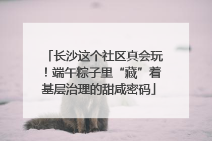 长沙这个社区真会玩！端午粽子里“藏”着基层治理的甜咸密码