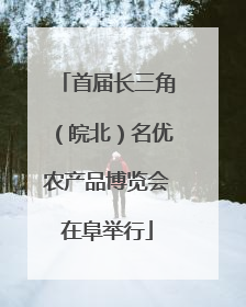 首届长三角（皖北）名优农产品博览会在阜举行
