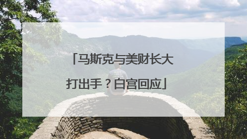 马斯克与美财长大打出手？白宫回应