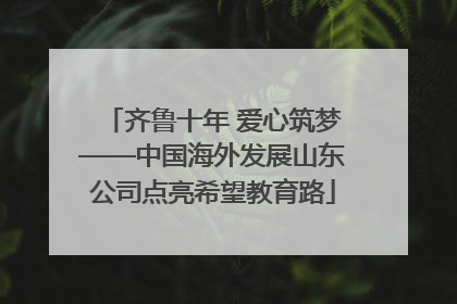 齐鲁十年 爱心筑梦——中国海外发展山东公司点亮希望教育路