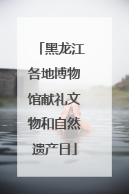 黑龙江各地博物馆献礼文物和自然遗产日
