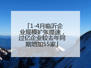 1-4月临沂企业规模扩张提速，过亿企业较去年同期增加55家