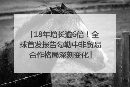 18年增长逾6倍！全球首发报告勾勒中非贸易合作格局深刻变化