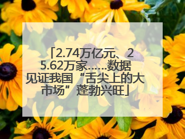 2.74万亿元、25.62万家……数据见证我国“舌尖上的大市场”蓬勃兴旺
