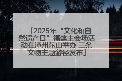 2025年“文化和自然遗产日”福建主会场活动在漳州东山举办 三条文物主题游径发布