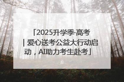 2025升学季·高考｜爱心送考公益大行动启动，AI助力考生赴考