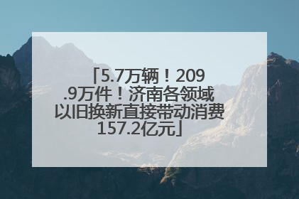 5.7万辆！209.9万件！济南各领域以旧换新直接带动消费157.2亿元