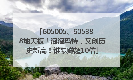 605005、605388地天板！泡泡玛特，又创历史新高！谁暴赚超10倍