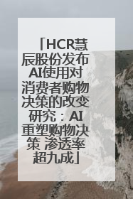 HCR慧辰股份发布AI使用对消费者购物决策的改变研究：AI重塑购物决策 渗透率超九成